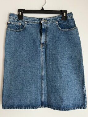 Vintage Knee Length Denim Skirt | Polo Jeans Company by Ralph Lauren | Sz 6